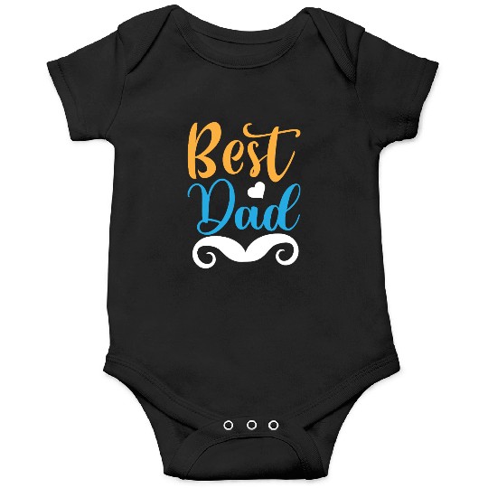Best Dad Bold Typography Onesies