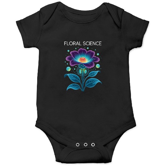 Floral Science Botany and Chemistry Fusion Onesies