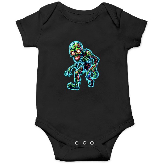 Glowing Zombie Crawler – Toxic Neon Horror Onesies