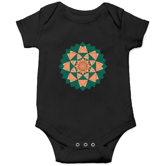 Abstract Starburst Mandala Onesies