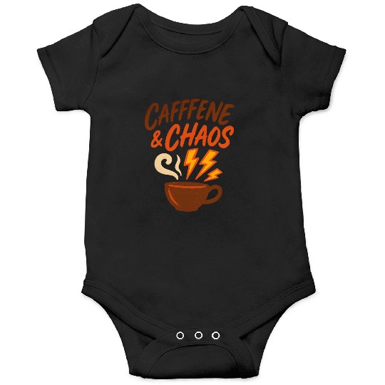 Caffeine & Chaos – Coffee Lovers Unite Onesies