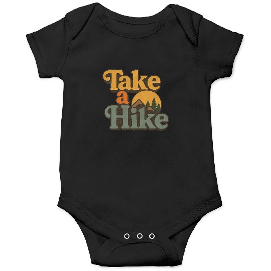 Take A Hike Retro Mountain Onesies