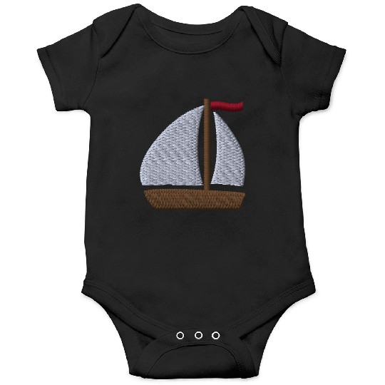 Sailboat embroidered Onesies