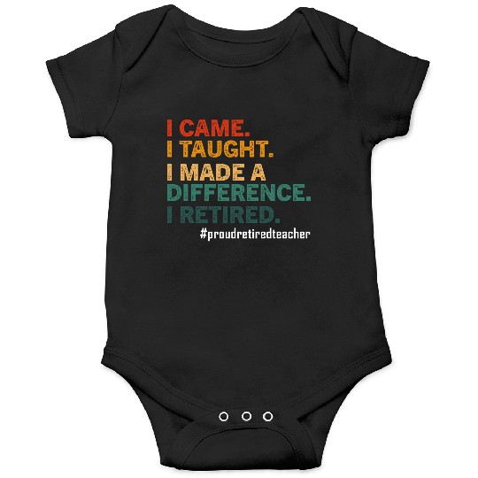 Funny Retired Teacher Retirement 2025 Teachers Day Onesies