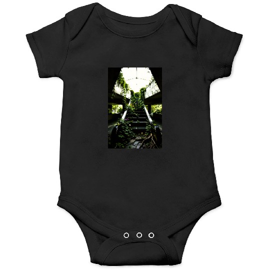 Echoes of Growth Nature Reclaims the Halls Onesies
