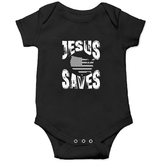 jesus saves usa Onesies