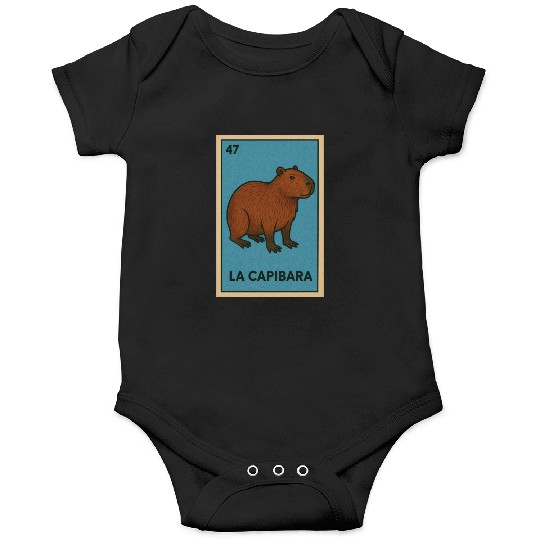 LA CAPIBARA - THE CAPYBARA - LOTERÍA CARD Onesies