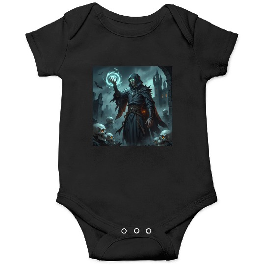 Dark Wizard Summoning Spell Onesies