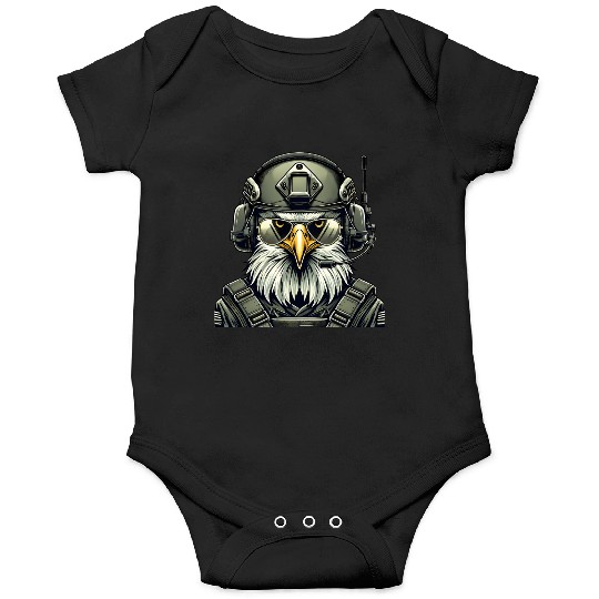 Military Eagle In Mission Onesies