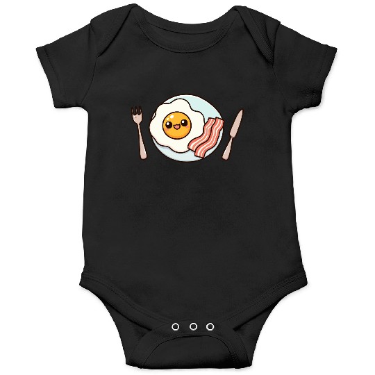 Whimsical Sunny Side Fried Egg Design Onesies