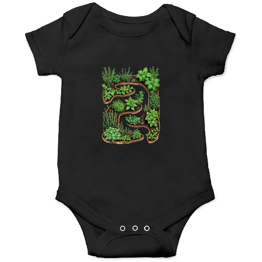 City Herb Garden Oasis Blueprint Onesies