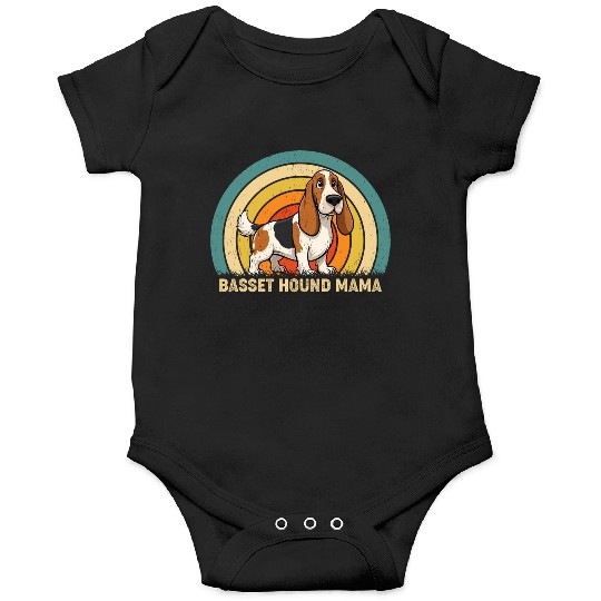 Basset Hound Mama Dog Design Onesies