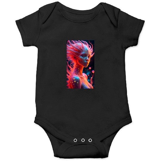 Digital Phoenix - Ethereal Woman with Etherea Ener Onesies
