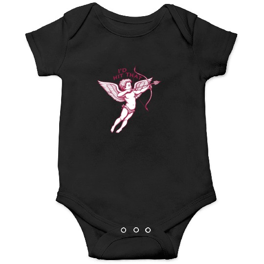 Pink Cupid Valentine's Day Design Onesies