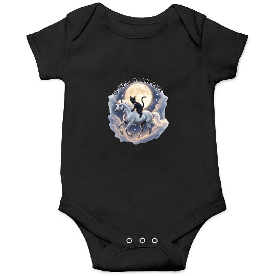 To the Moon and Back Cat Unicorn Fantasy Magic Cat Onesies