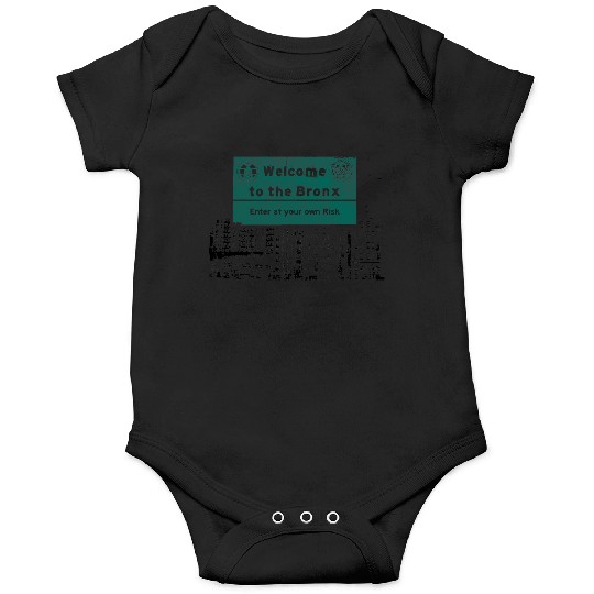 Bronx Welcome Sign Artistic Print Onesies