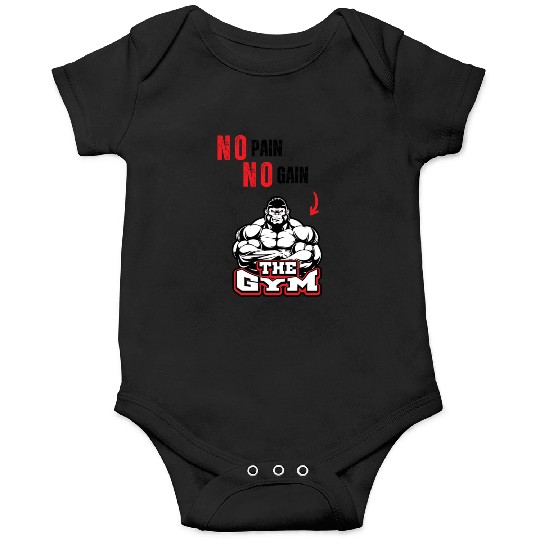No Pain No Gain – Strongman Gorilla Gym  Onesies