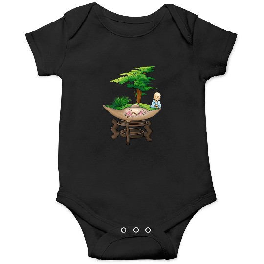 Bonsai Meditation ZEN GARDEN DREAMS – 90s  Onesies