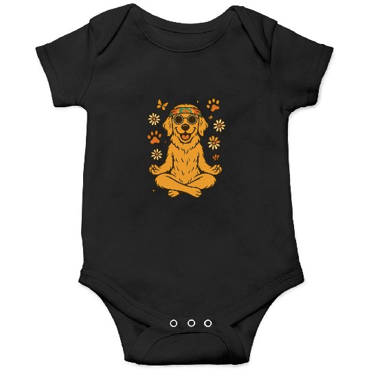 Peaceful Golden Retriever – Boho Vibes Onesies