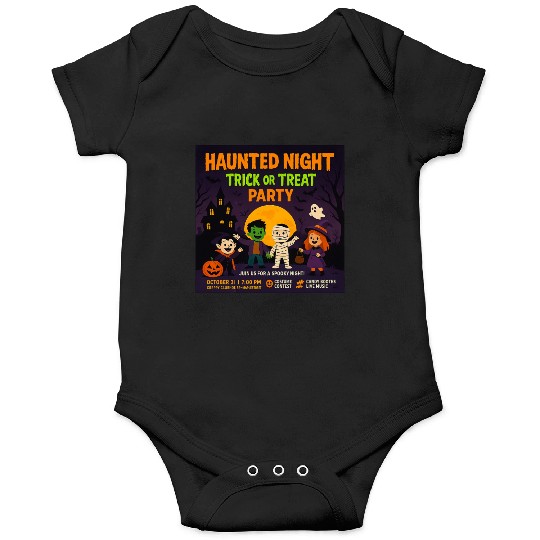 Halloween Haunted Night Trick or Treat Party Onesies