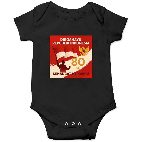 Indonesian Independence 80th Anniversary Onesies