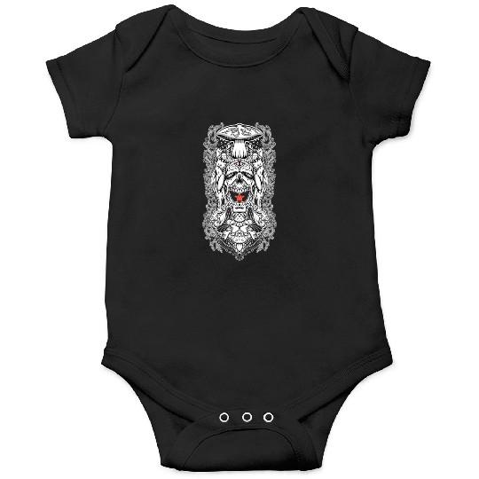 "Third Eye Shroomed Skull" Onesies
