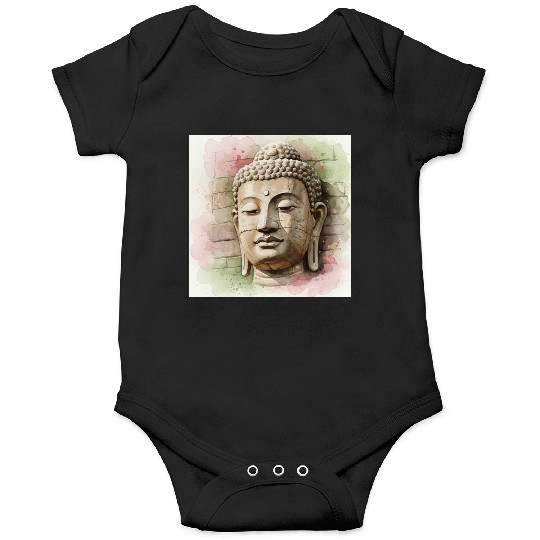 Ethereal Buddha Face Art Onesies