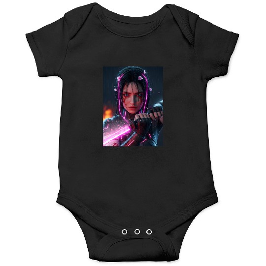 Cyberpunk Samurai Girl Onesies