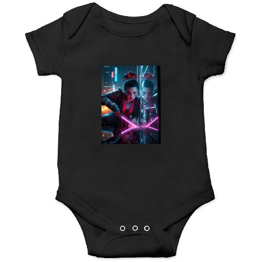 Cyberpunk Samurai Girl Onesies
