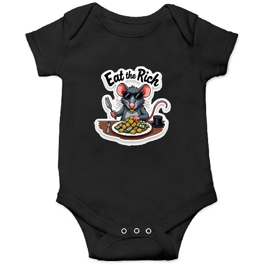 Eat the Rich Rat – Street Rebellion Onesies