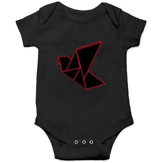 Origami Phoenix Outline Onesies