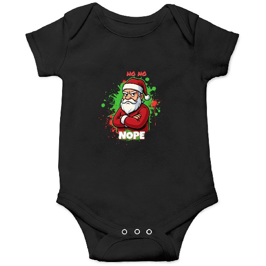 Ho Ho Nope – Grumpy Santa Art Onesies