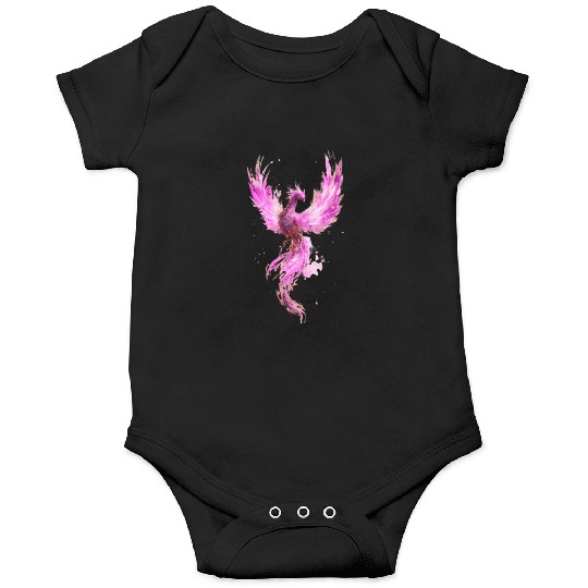 Celestial Phoenix Watercolor Illustration Onesies