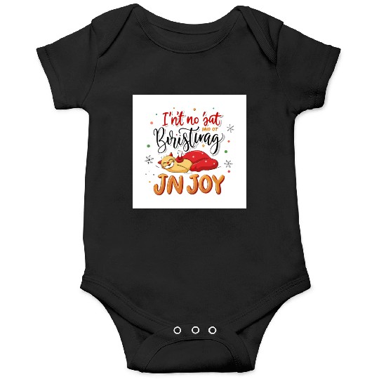 Festive Cat Joy Christmas Design Onesies