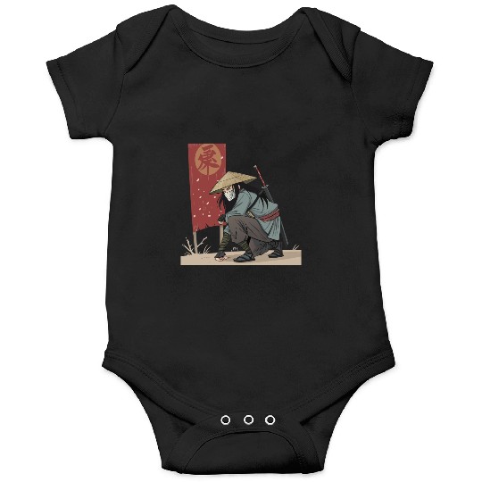 Ronin Samurai Warrior – Japanese Bushido Art Desig Onesies