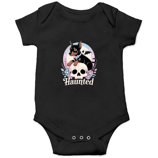 Haunted Doberman Puppy – Spooky Cute Gothic Dog Onesies