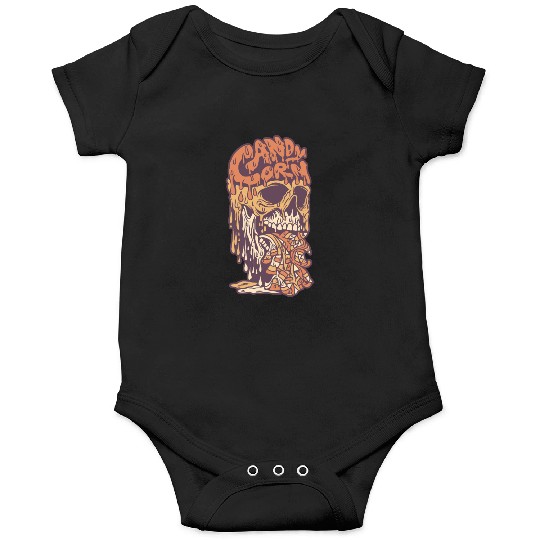 Candy Corn Skull Onesies