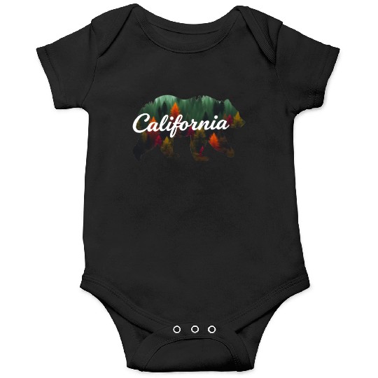 California Bear Forest Scene Onesies