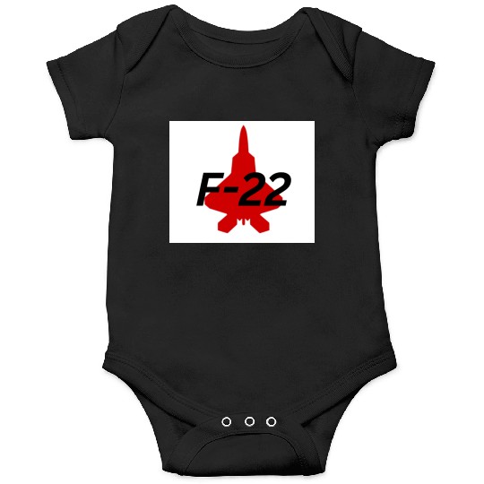 F-22 Stealth Fighter Silhouette Design Onesies