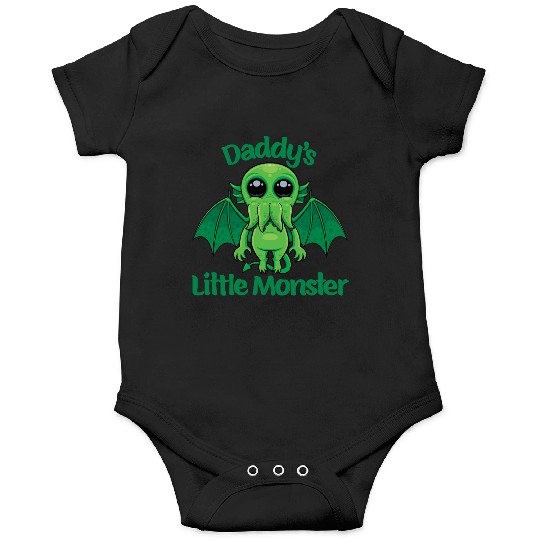 Daddy’s Little Monster Cute Baby Cthulhu Onesies