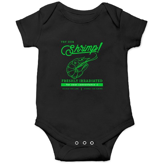 Radioactive Shrimp Retro Parody Onesies
