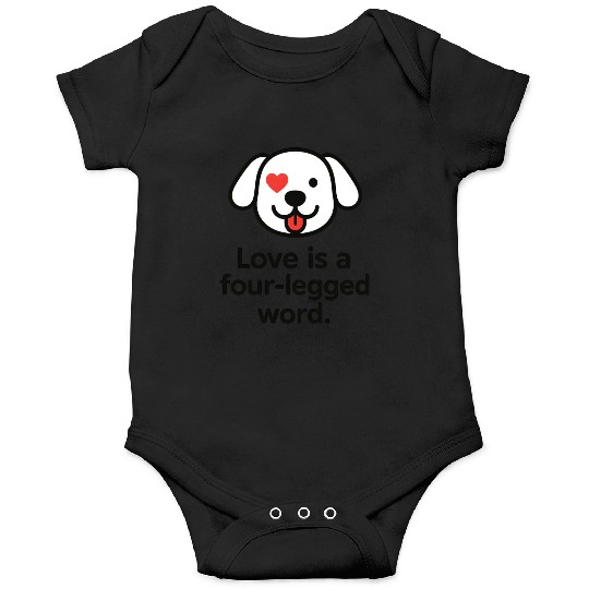 Whimsical Dog Heart Love Design Onesies