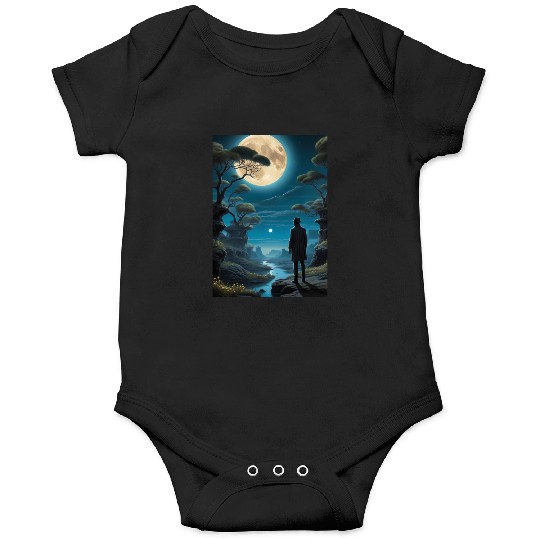 Mystical Night Under the Full Moon Onesies