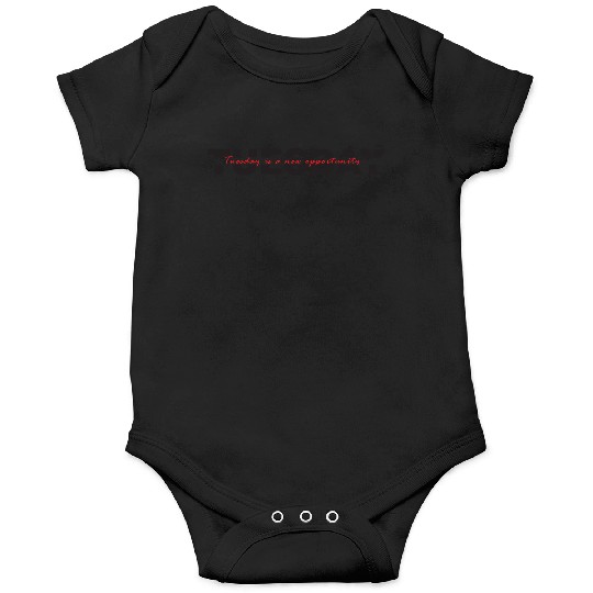 Tuesday Typography - Black Version Onesies