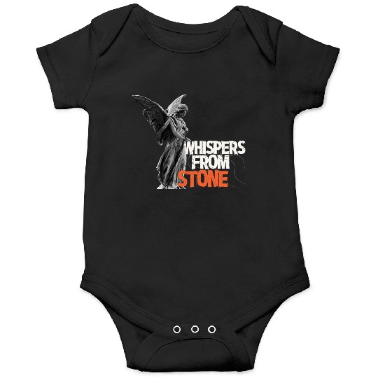 Angel Statue with Bold Typography Onesies