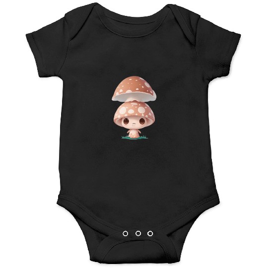 Cute Mushroom Character Illustration Onesies