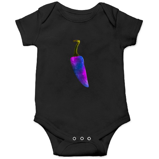 Galaxy Themed Chili Pepper Design Onesies