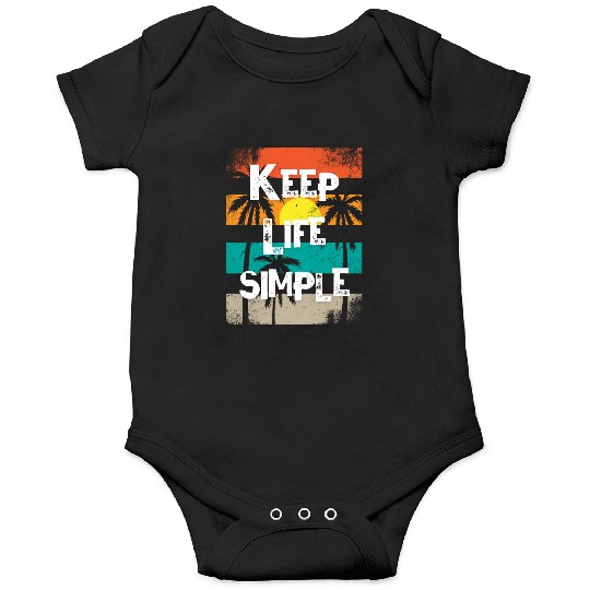 Sunset Palm Tree Inspirational Design Onesies