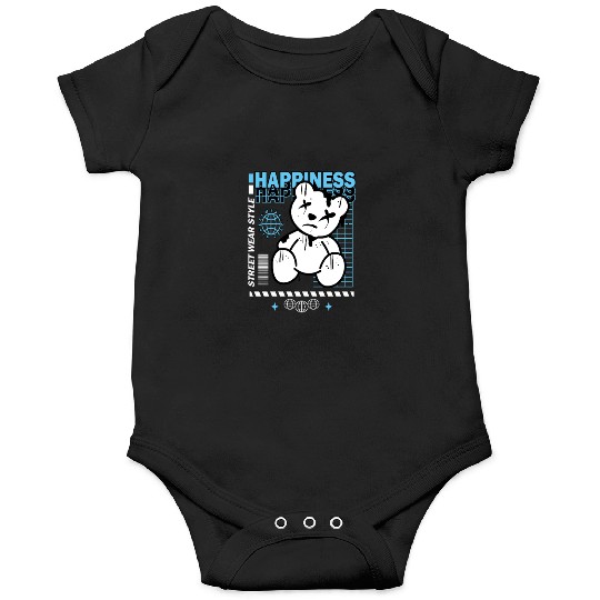 Urban Graffiti Teddy Bear Design Onesies