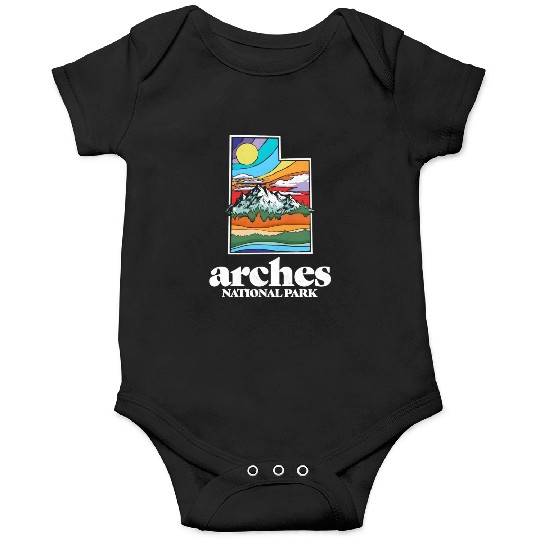Arches National Park Utah Vintage Nature Outdoor Onesies